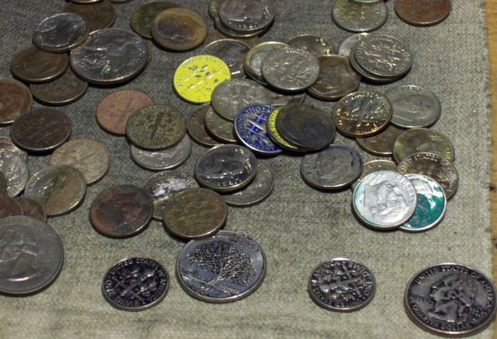 Gold/Green-Tone/Flat-Gray-Tone-State-Quarters